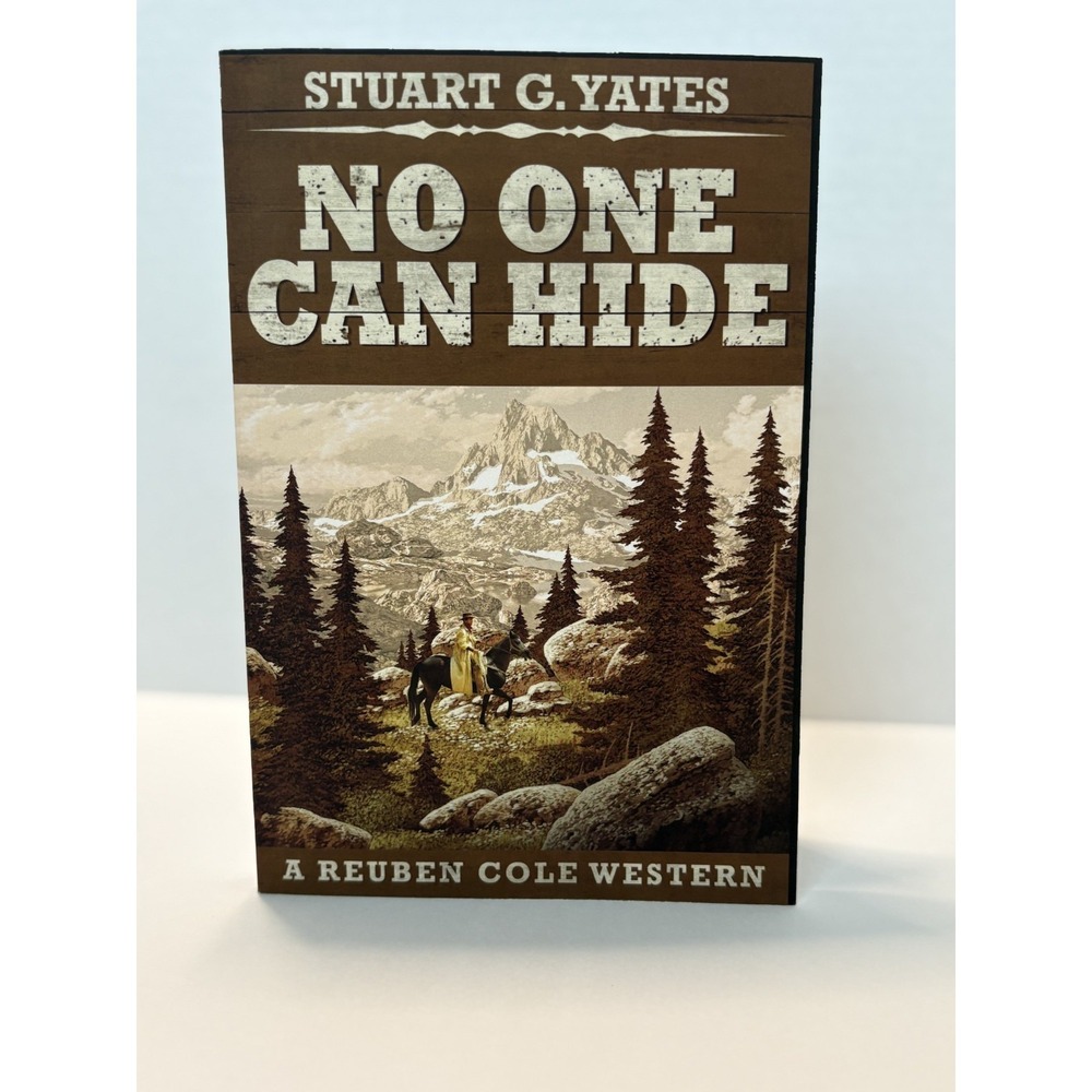 No One Can Hide by Stuart G.â Yates Reuben Cole Western Large Print Paperback